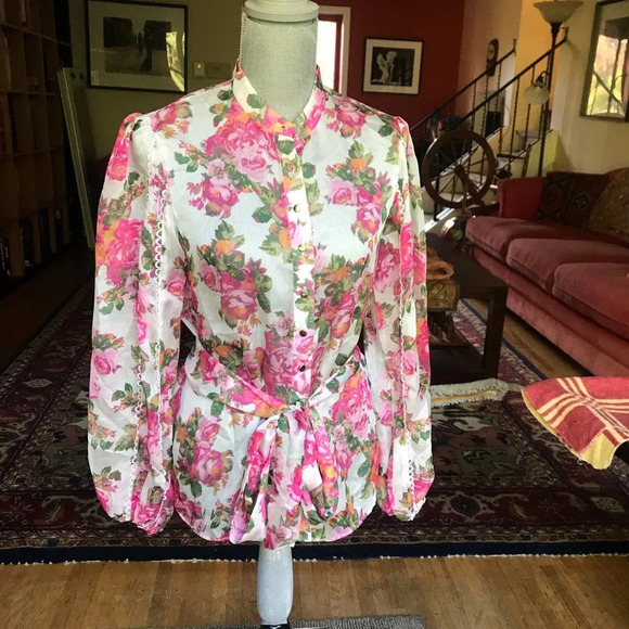 Keepsake Floral Oblivion blouse, size small - Picture 4 of 6